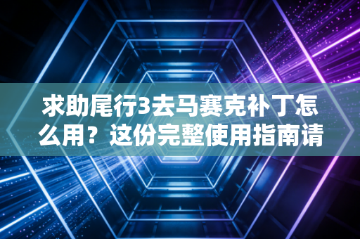 求助尾行3去马赛克补丁怎么用？这份完整使用指南请收好！