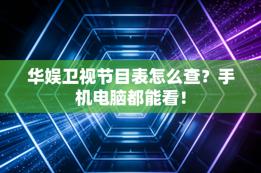 华娱卫视节目表怎么查?手机电脑都能看!