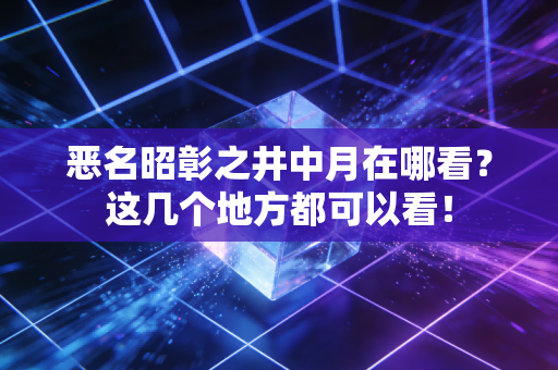 恶名昭彰之井中月在哪看？这几个地方都可以看！