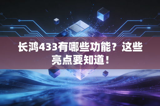 长鸿433有哪些功能？这些亮点要知道！