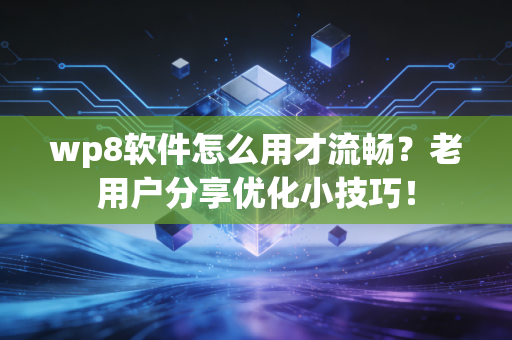 wp8软件怎么用才流畅？老用户分享优化小技巧！