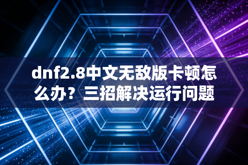 dnf2.8中文无敌版卡顿怎么办？三招解决运行问题