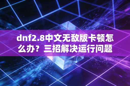 dnf2.8中文无敌版卡顿怎么办？三招解决运行问题