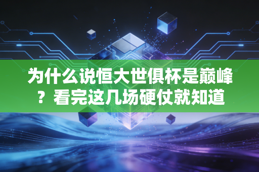 为什么说恒大世俱杯是巅峰？看完这几场硬仗就知道