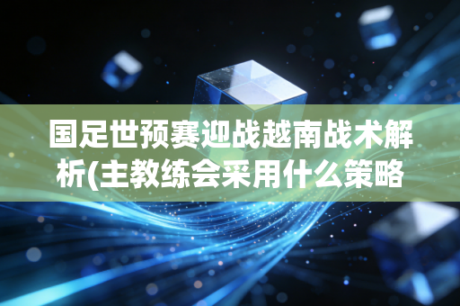 国足世预赛迎战越南战术解析(主教练会采用什么策略应战)