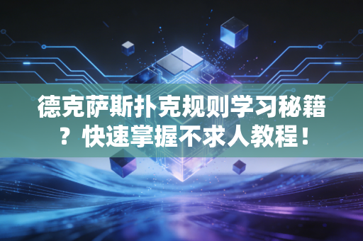 德克萨斯扑克规则学习秘籍？快速掌握不求人教程！