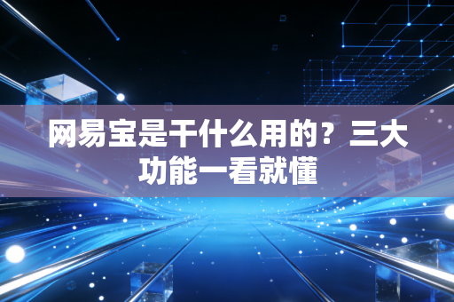 网易宝是干什么用的？三大功能一看就懂