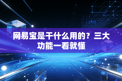 网易宝是干什么用的？三大功能一看就懂