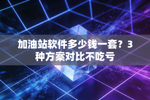 加油站软件多少钱一套?3种方案对比不吃亏