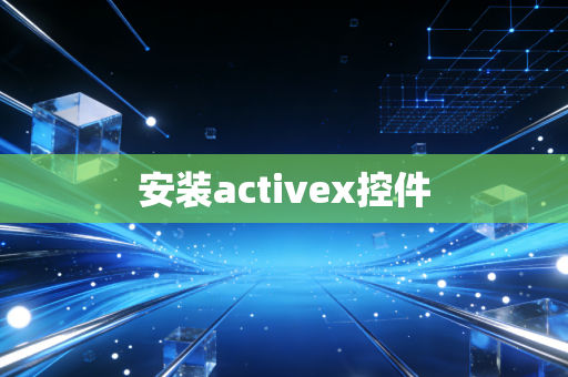 安装activex控件