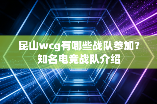 昆山wcg有哪些战队参加？知名电竞战队介绍