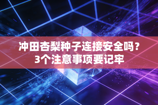 冲田杏梨种子连接安全吗？3个注意事项要记牢