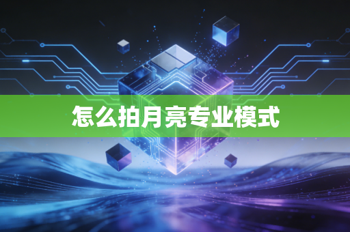 怎么拍月亮专业模式