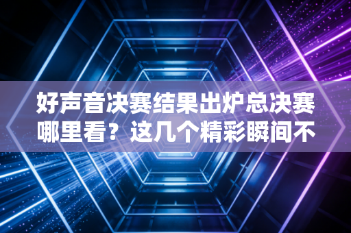 好声音决赛结果出炉总决赛哪里看？这几个精彩瞬间不容错过！
