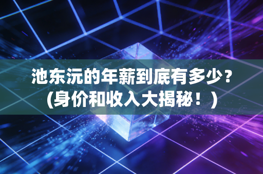 池东沅的年薪到底有多少？(身价和收入大揭秘！)