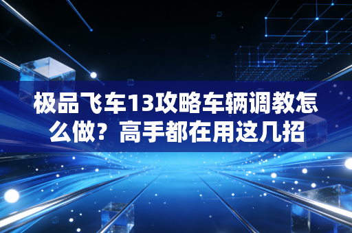 极品飞车13攻略车辆调教怎么做?高手都在用这几招