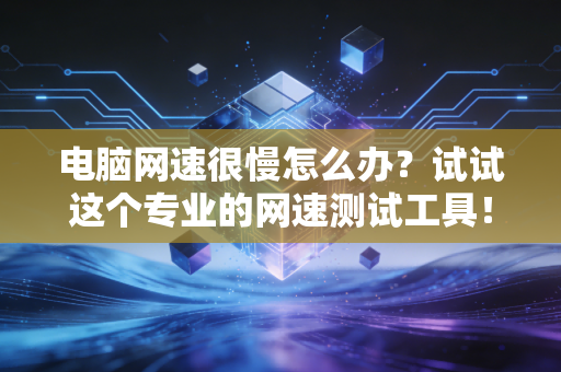 电脑网速很慢怎么办？试试这个专业的网速测试工具！