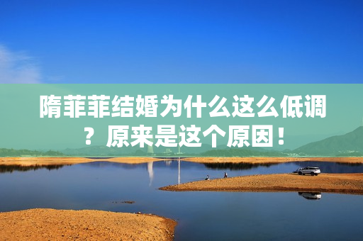 隋菲菲结婚为什么这么低调？原来是这个原因！