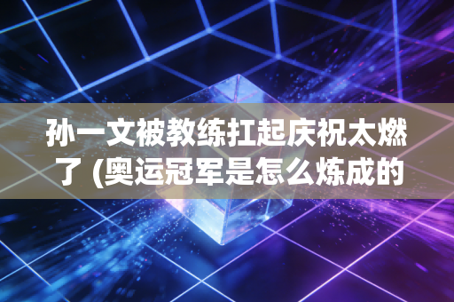 孙一文被教练扛起庆祝太燃了 (奥运冠军是怎么炼成的)