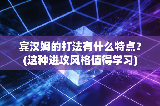 宾汉姆的打法有什么特点？(这种进攻风格值得学习)