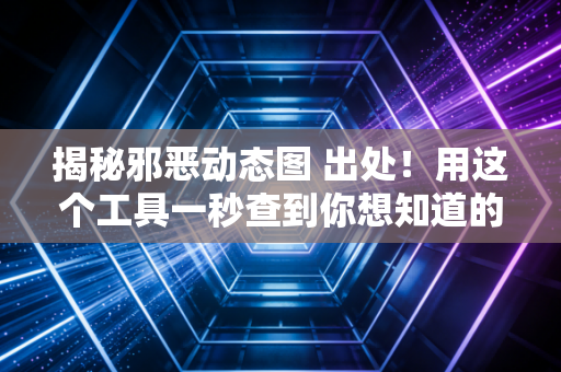 揭秘邪恶动态图 出处！用这个工具一秒查到你想知道的！