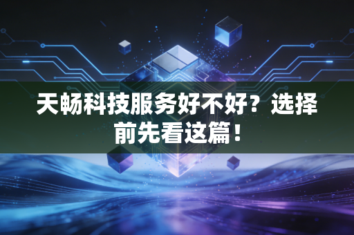 天畅科技服务好不好？选择前先看这篇！