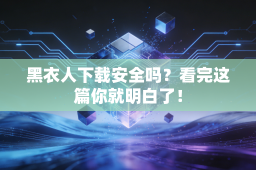 黑衣人下载安全吗？看完这篇你就明白了！