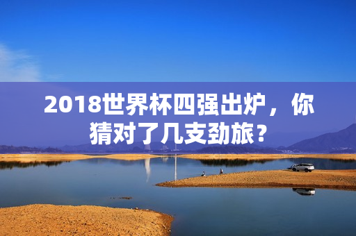 2018世界杯四强出炉，你猜对了几支劲旅？