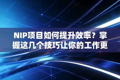 NIP项目如何提升效率？掌握这几个技巧让你的工作更顺畅！