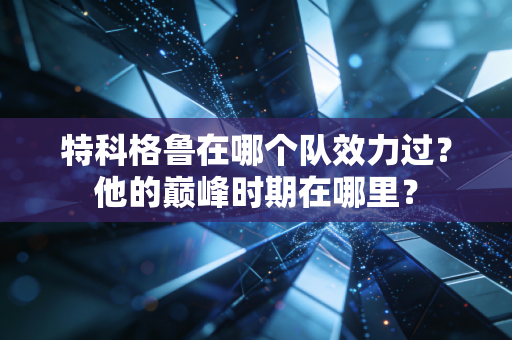 特科格鲁在哪个队效力过？他的巅峰时期在哪里？