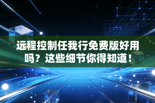 远程控制任我行免费版好用吗？这些细节你得知道！