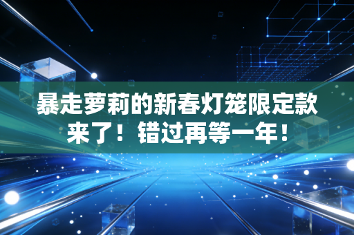 暴走萝莉的新春灯笼限定款来了！错过再等一年！
