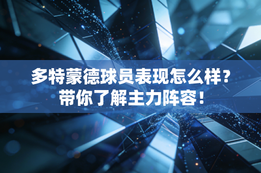 多特蒙德球员表现怎么样？带你了解主力阵容！