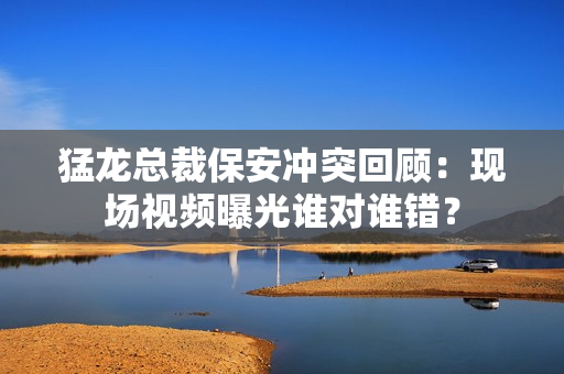猛龙总裁保安冲突回顾：现场视频曝光谁对谁错？