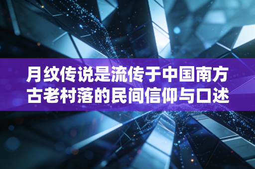 月纹传说是流传于中国南方古老村落的民间信仰与口述传统，是一套围绕月亮、女性、命运与自然节律展开的神秘叙事体系，核心观点为月有纹，人有命，认为月面的暗影是古人以灵魂刻下的命运密码