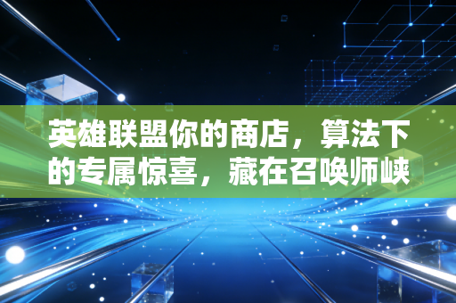 英雄联盟你的商店，算法下的专属惊喜，藏在召唤师峡谷的每一次偏爱里