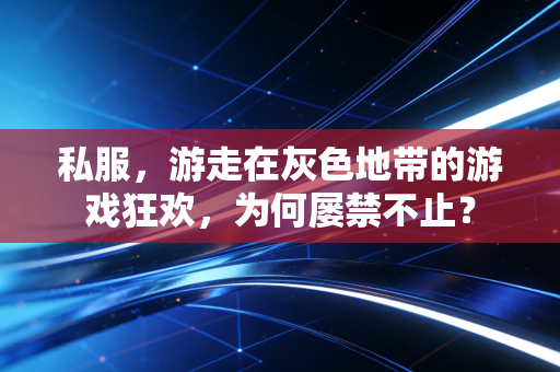 私服，游走在灰色地带的游戏狂欢，为何屡禁不止？