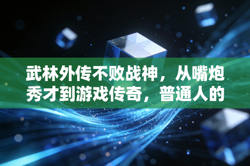 武林外传不败战神，从嘴炮秀才到游戏传奇，普通人的不败之道