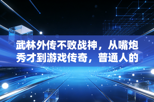 武林外传不败战神，从嘴炮秀才到游戏传奇，普通人的不败之道