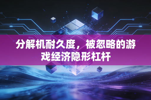 分解机耐久度，被忽略的游戏经济隐形杠杆