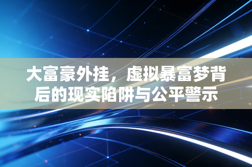 大富豪外挂，虚拟暴富梦背后的现实陷阱与公平警示