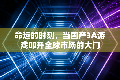 命运的时刻，当国产3A游戏叩开全球市场的大门