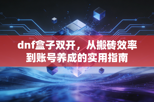 dnf盒子双开，从搬砖效率到账号养成的实用指南