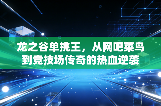 龙之谷单挑王，从网吧菜鸟到竞技场传奇的热血逆袭