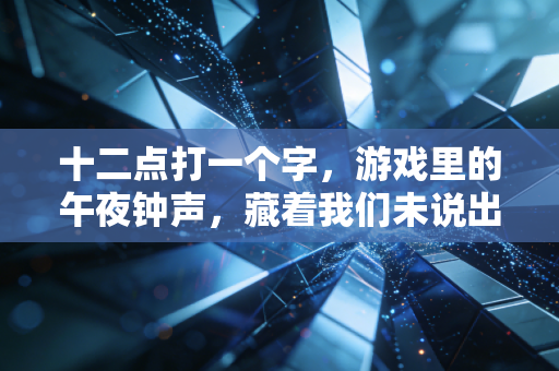十二点打一个字，游戏里的午夜钟声，藏着我们未说出口的情绪