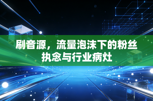 刷音源，流量泡沫下的粉丝执念与行业病灶