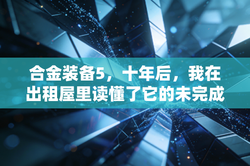 合金装备5，十年后，我在出租屋里读懂了它的未完成之美