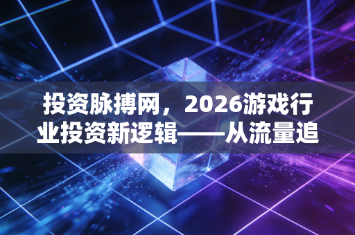 投资脉搏网，2026游戏行业投资新逻辑——从流量追逐到价值深耕的资本转向