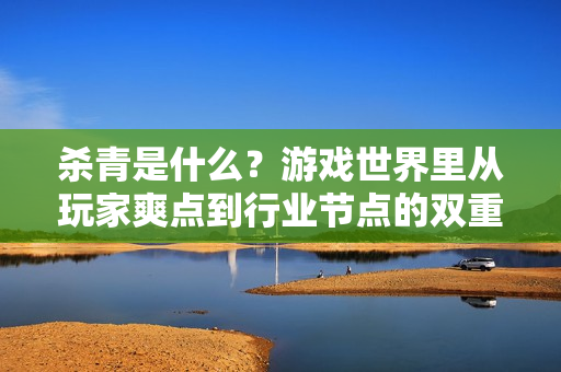杀青是什么？游戏世界里从玩家爽点到行业节点的双重解码