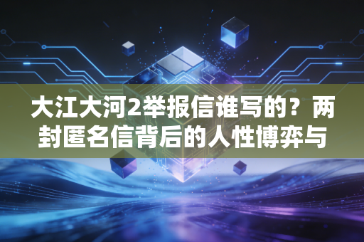 大江大河2举报信谁写的？两封匿名信背后的人性博弈与职场启示